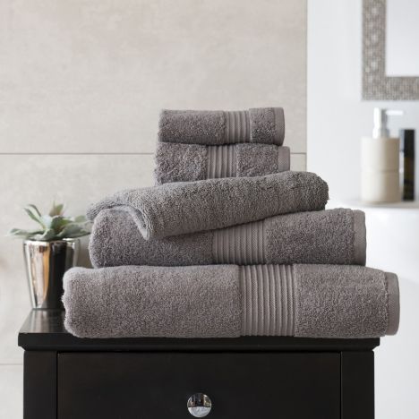 Bliss Pima 100% Cotton 650gsm Bathroom Towel - Slate Grey