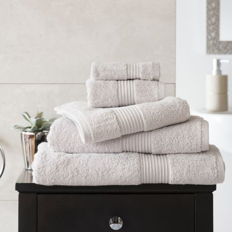 Bliss Pima 100% Cotton 650gsm Bathroom Towel - Silver Grey