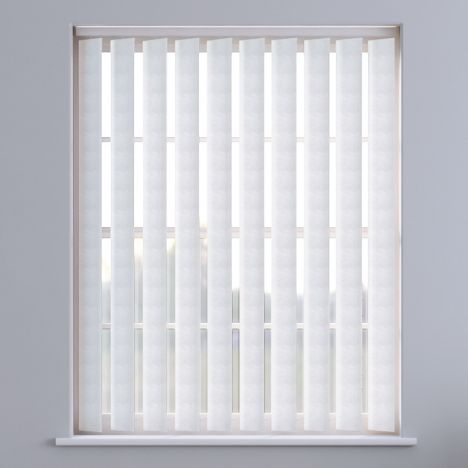 Lapwig Textured Vertical Blinds - White