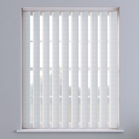 Tern Textured Vertical Blinds - White
