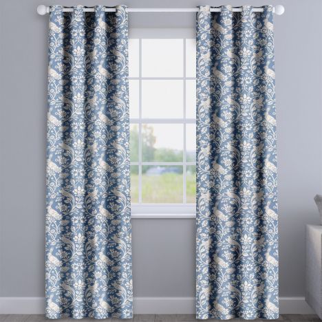 Moorland Indigo Blue Made To Measure Curtains
