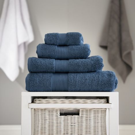 Bliss Pima 100% Cotton 650gsm Bathroom Towel - Petrol Blue
