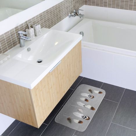 Tallulah Soft Microfibre Bath Mat - Grey