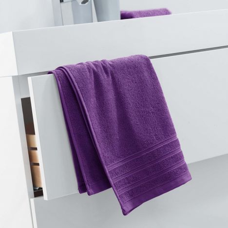 Vitamine Plain 100% Cotton Towel - Purple