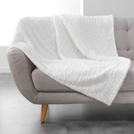 Simba Supersoft Faux Fur Throw - Ivory