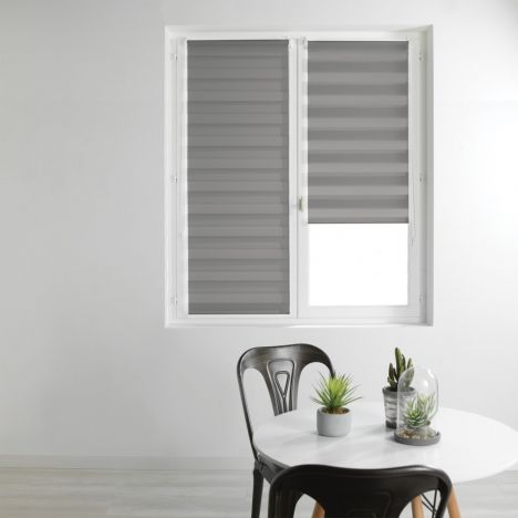 Day and Night Plain Roller Blind - Grey