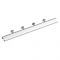 Fineline Metal Fixed Complete Curtain Track - White