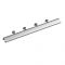 Fineline Metal Fixed Complete Curtain Track - Silver