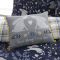Catherine Lansfield Woodland Rabbits Filled Cushion - Navy Blue