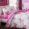 Catherine Lansfield Butterfly Pink Fitted Sheet