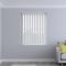 Candy Stripe Textured Vertical Blinds - White