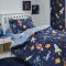 Supersonic Glow in the Dark Kids Duvet Cover Set - Blue