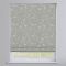 Etched Feather Grey Delicate Floral Roman Blind