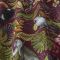 Rainforest Cranberry Red Exotic Animals Roman Blinds - Cranberry Red
