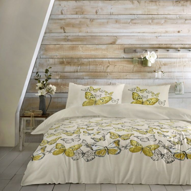 Double King Size Butterfly Flutter Duvet Cover Sets Bedroom