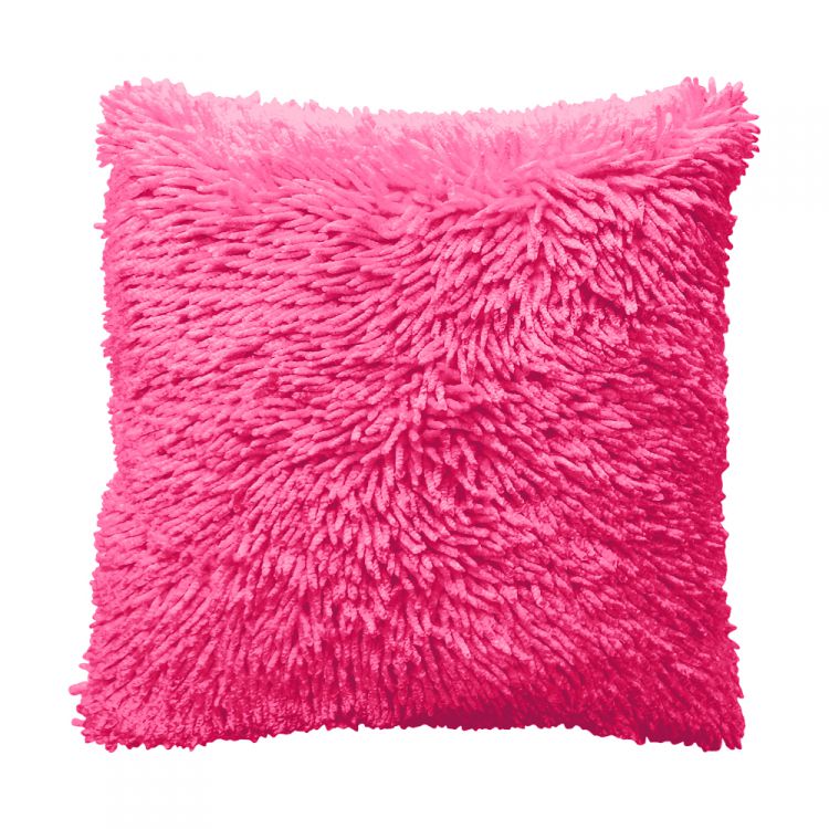 Shaggy | Chenille | Fuchsia Pink | Cushion cover | Tony's Textiles ...