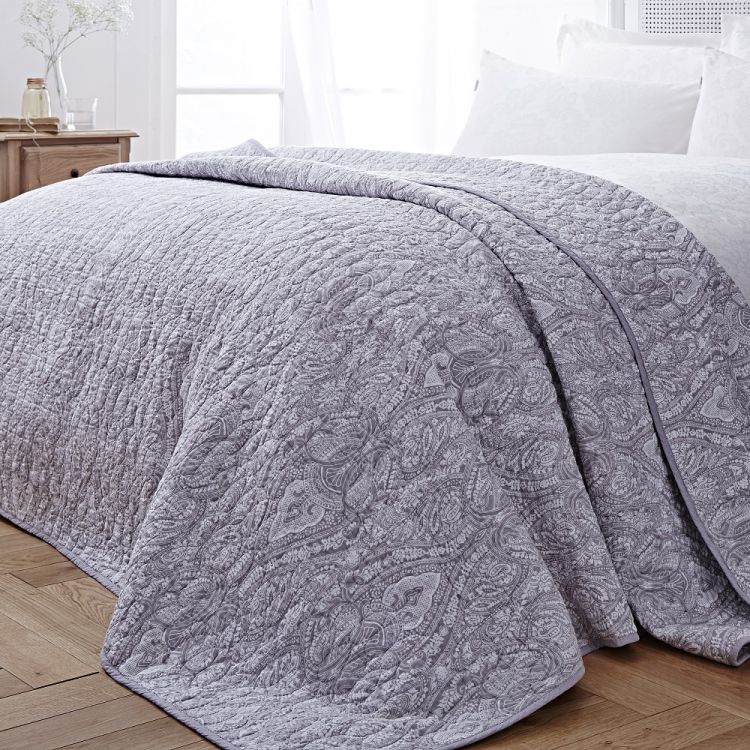 Bianca Cotton Soft | Bedspread | 100% Cotton | Grey | Tonys Textiles