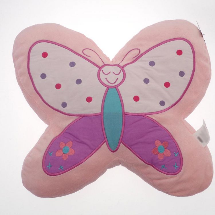 Butterfly Shaped | Filled Cushion | Pink | Tonys Textiles
