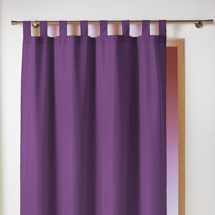 Essentiel | Plain | Tab Top | Curtain Panel |Purple | Tonys Textiles